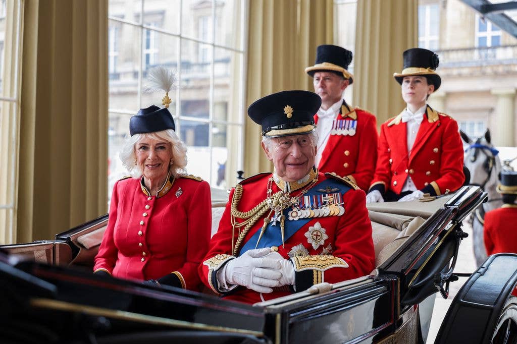 The King and Queen were celebrating the sovereign's official birthday