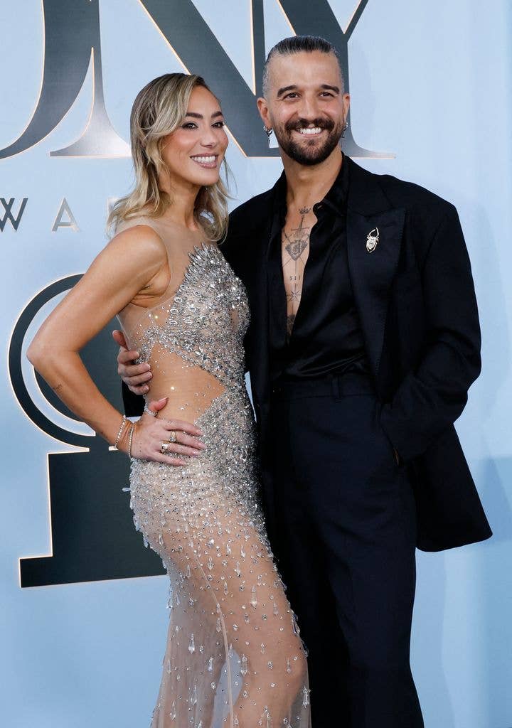 US singer BC Jean and her husband dancer Mark Ballas attend the 79th Annual Tony Awards at Radio City Music Hall in New York on June 7, 2026.
