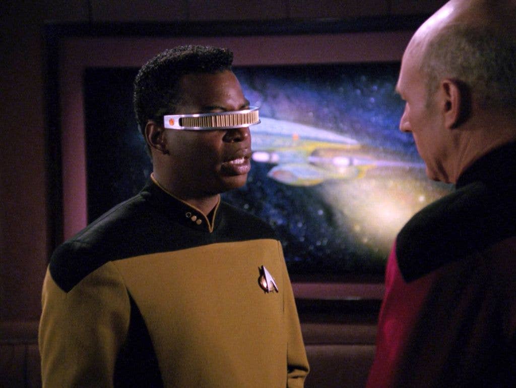 levar burton Geordi La Forge on Star Trek