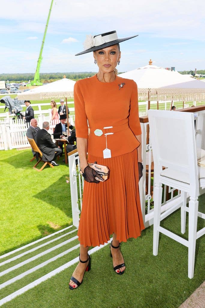 Vanessa Williams wearing orange at royal ascot 2026