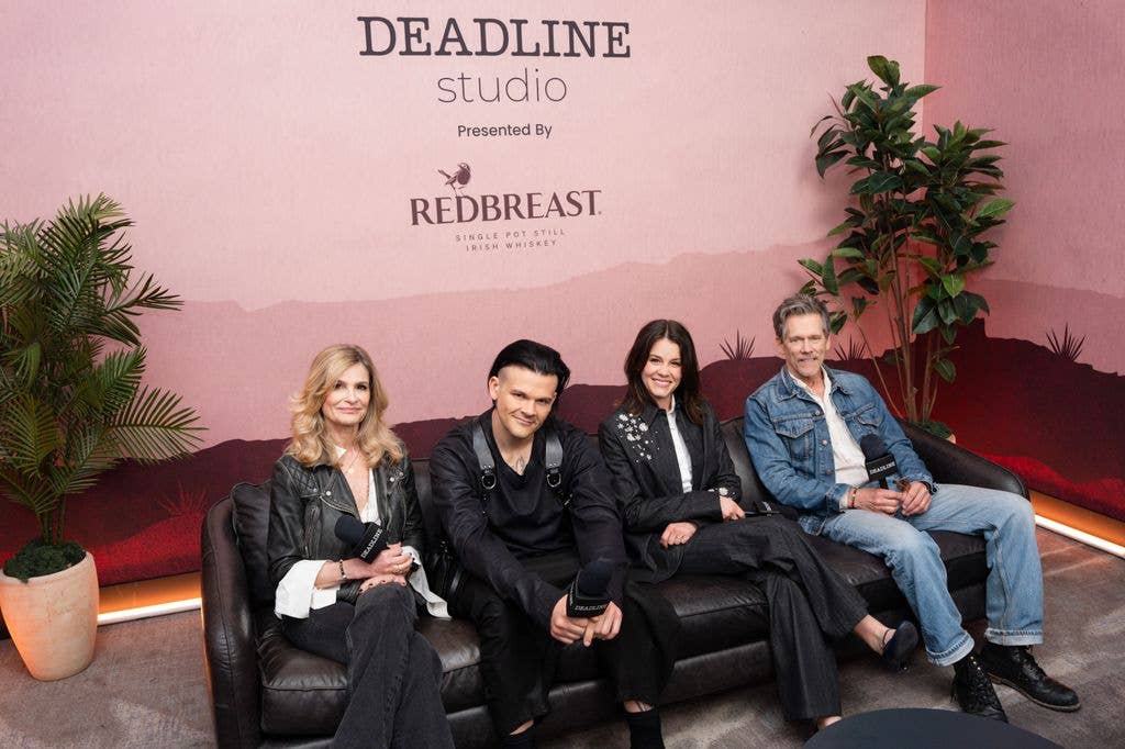 Kevin Bacon, Kyra Sedgwick, Sosie Bacon and Travis Bacon at Deadline Studio at SXSW Film Festival 2026 - Day 2 held at Thompson Austin on March 14, 2026 in Austin, Texas.