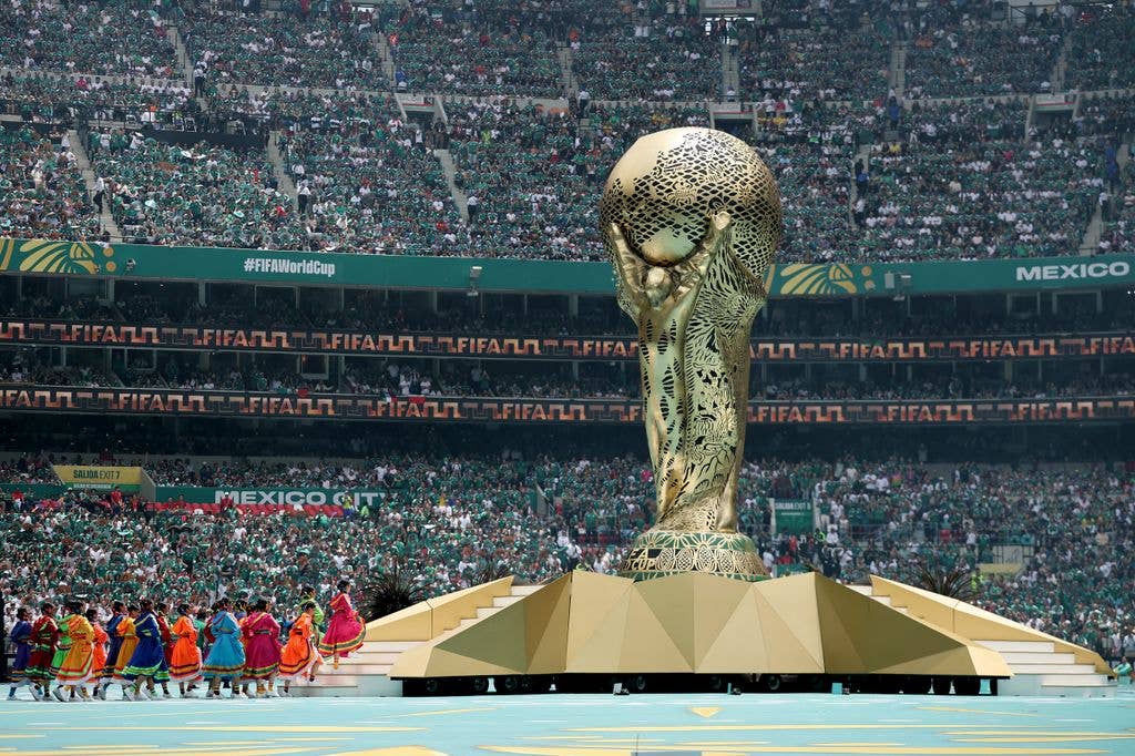 Performers dance during the Opening Ceremony ahead of the FIFA World Cup 2026 Group A match between Mexico and South Africa at Mexico City Stadium on June 11, 2026 in Mexico City, Mexico.