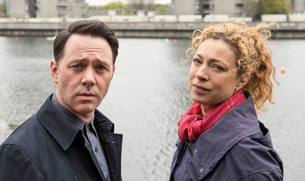 Reece Shearsmith and Alex Kingston in Chasing Shadows