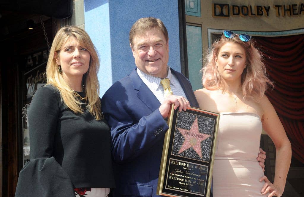John with his family at his star ceremony on The Hollywood Walk of Fame 