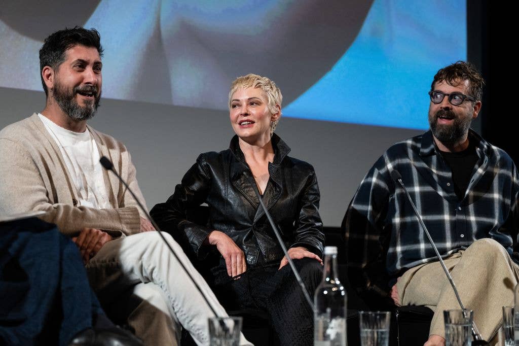 Rose with Mark Fortin and Joshua John Miller at BFI Southbank 