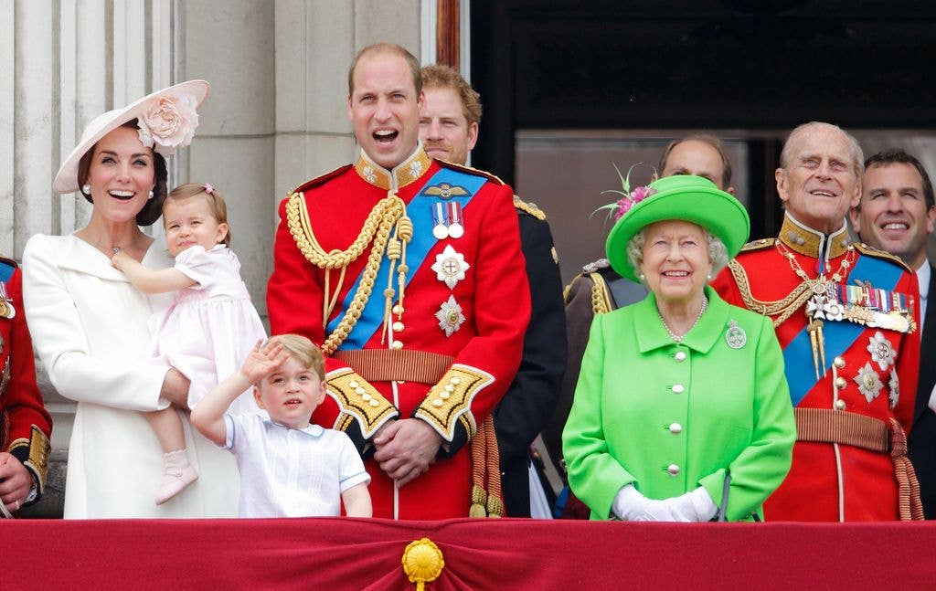 Dressed in a sweet pink frock and matching bow, Princess Charlotte made her balcony debut at Trooping the Colour in 2016, in the arms of her doting mother Catherine.
