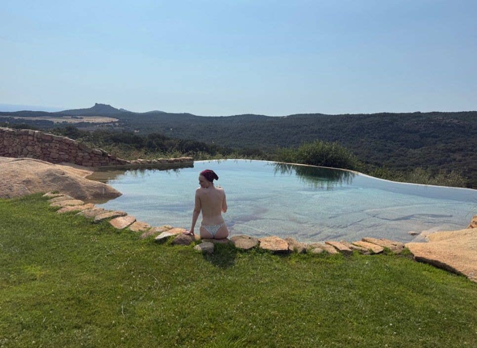 Elle Fanning enjoying her vacation, shared via Instagram