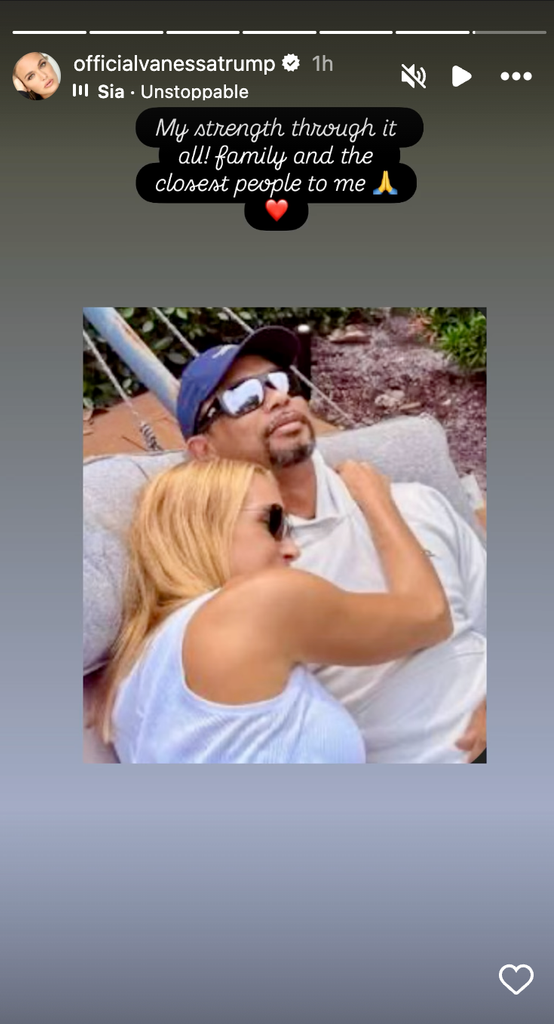 Vanessa shared post on Instagram on her and Tiger hugging