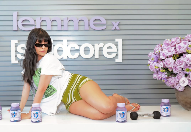 Kourney is promoting her new brand Lemme