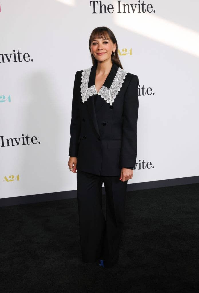 rashida jones black suit