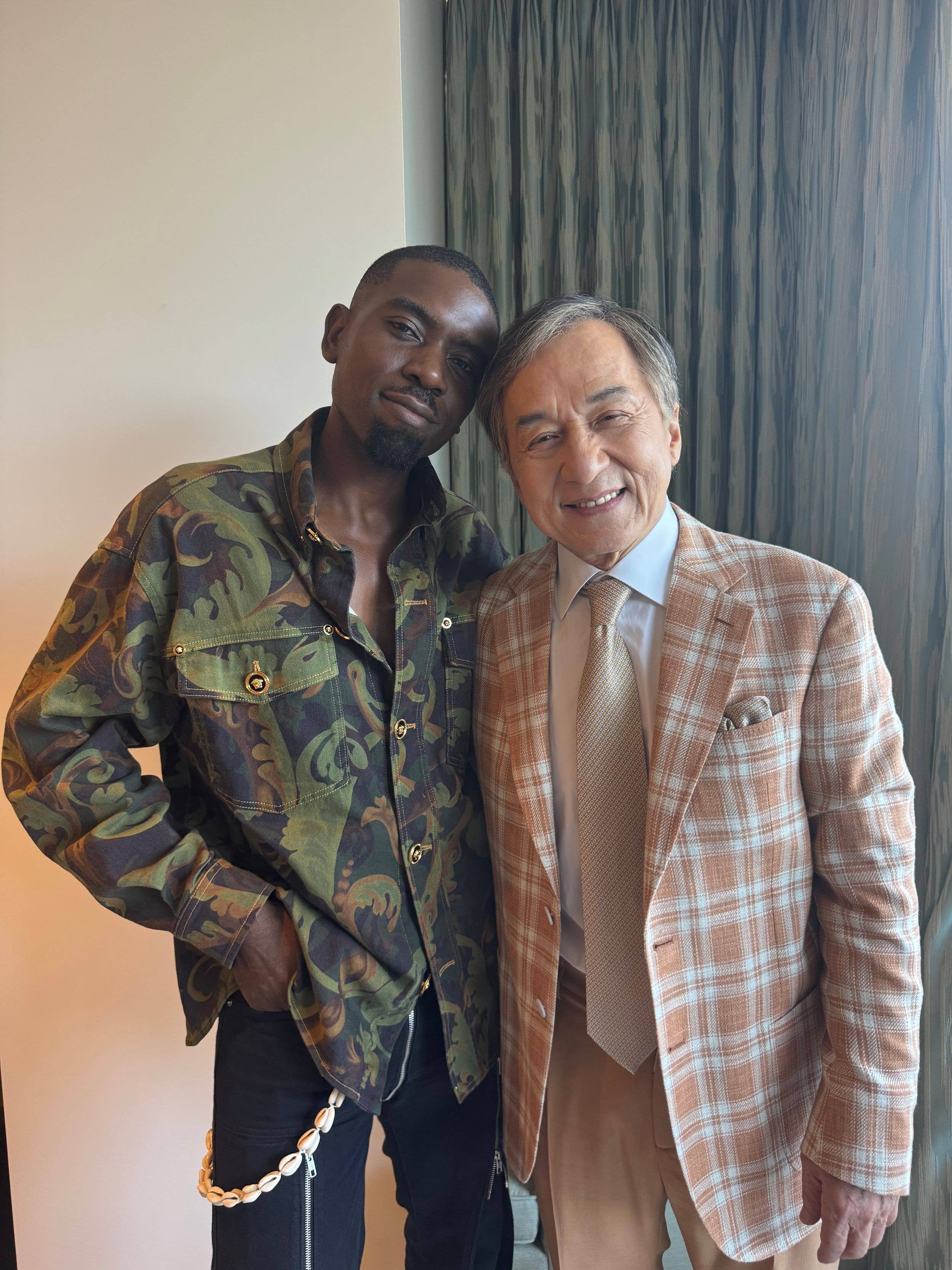 Ugo has styled Hollywood icons like Jackie Chan