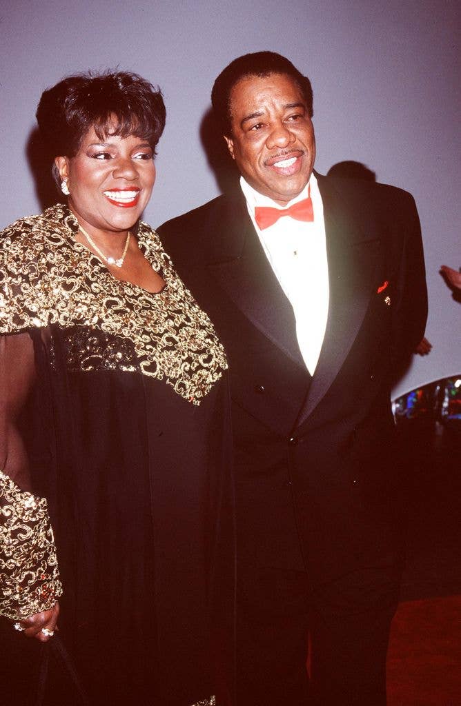 Gloria Gaynor with her husband in 1999 at the Whitney Museum Fundraiser Dinner gala.