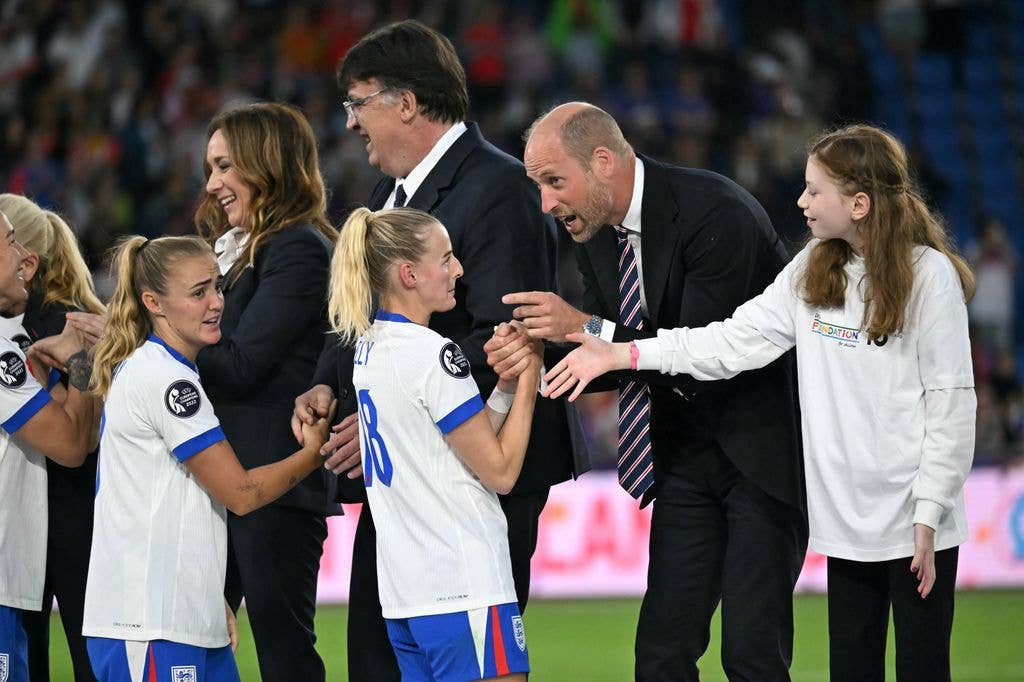The list features members of England's Lionesses squad including Chloe Kelly