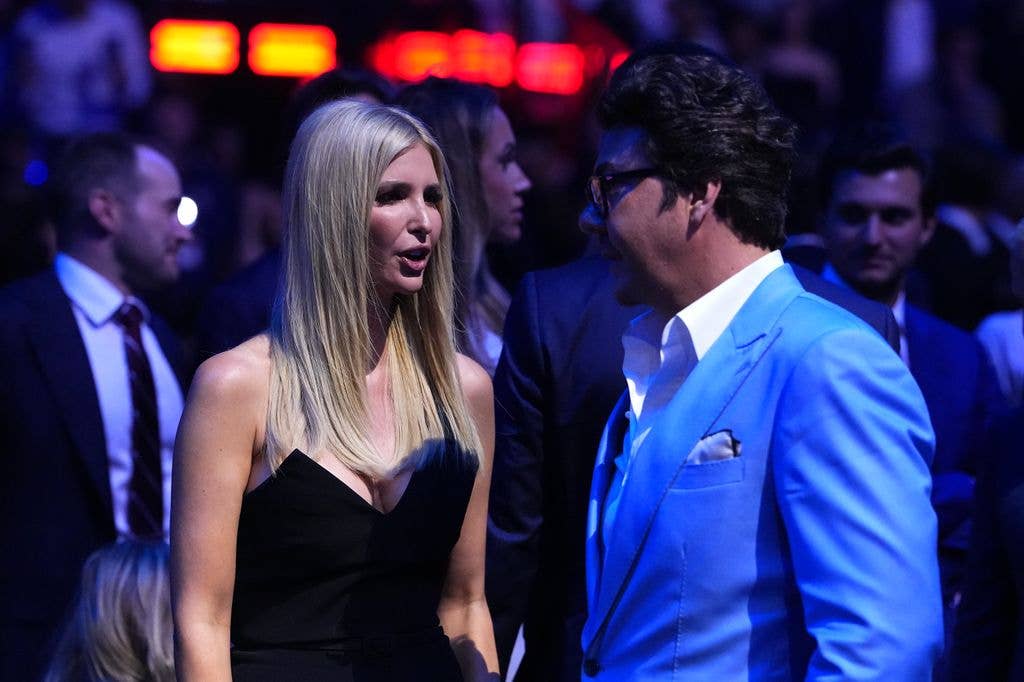 (L-R) Ivanka Trump and UFC CBO Hunter Campbell