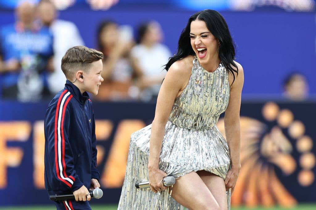 Katy Perry performs during the Opening Ceremony ahead of the FIFA World Cup 2026