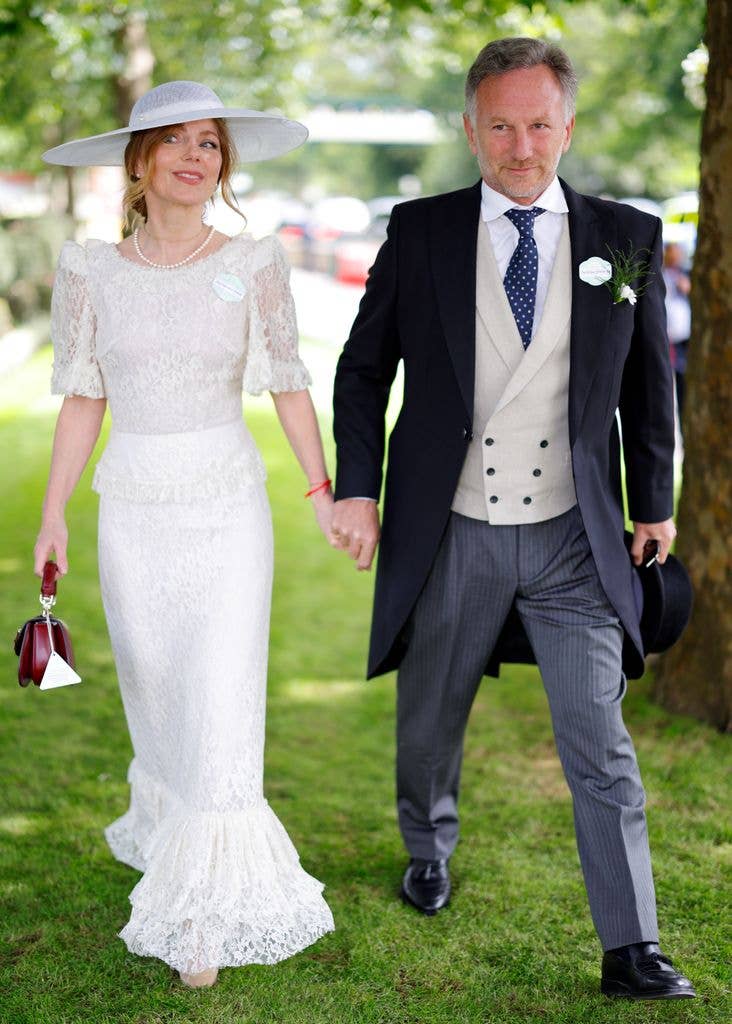 Geri Halliwell-Horner and Christian Horner attend day one of Royal Ascot 2026
