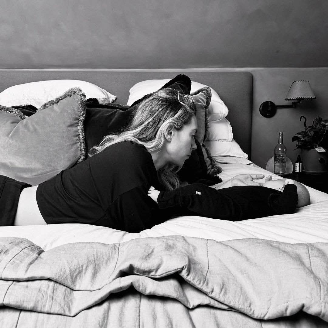 Vanessa Kirby dotes on her baby, shared by Paul Rabil on Instagram
