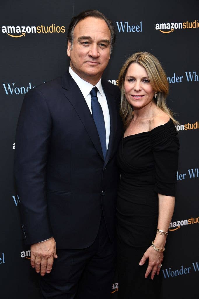 Jim Belushi and Jennifer Sloan attend the "Wonder Wheel" screening at Museum of Modern Art on November 14, 2017 in New York City