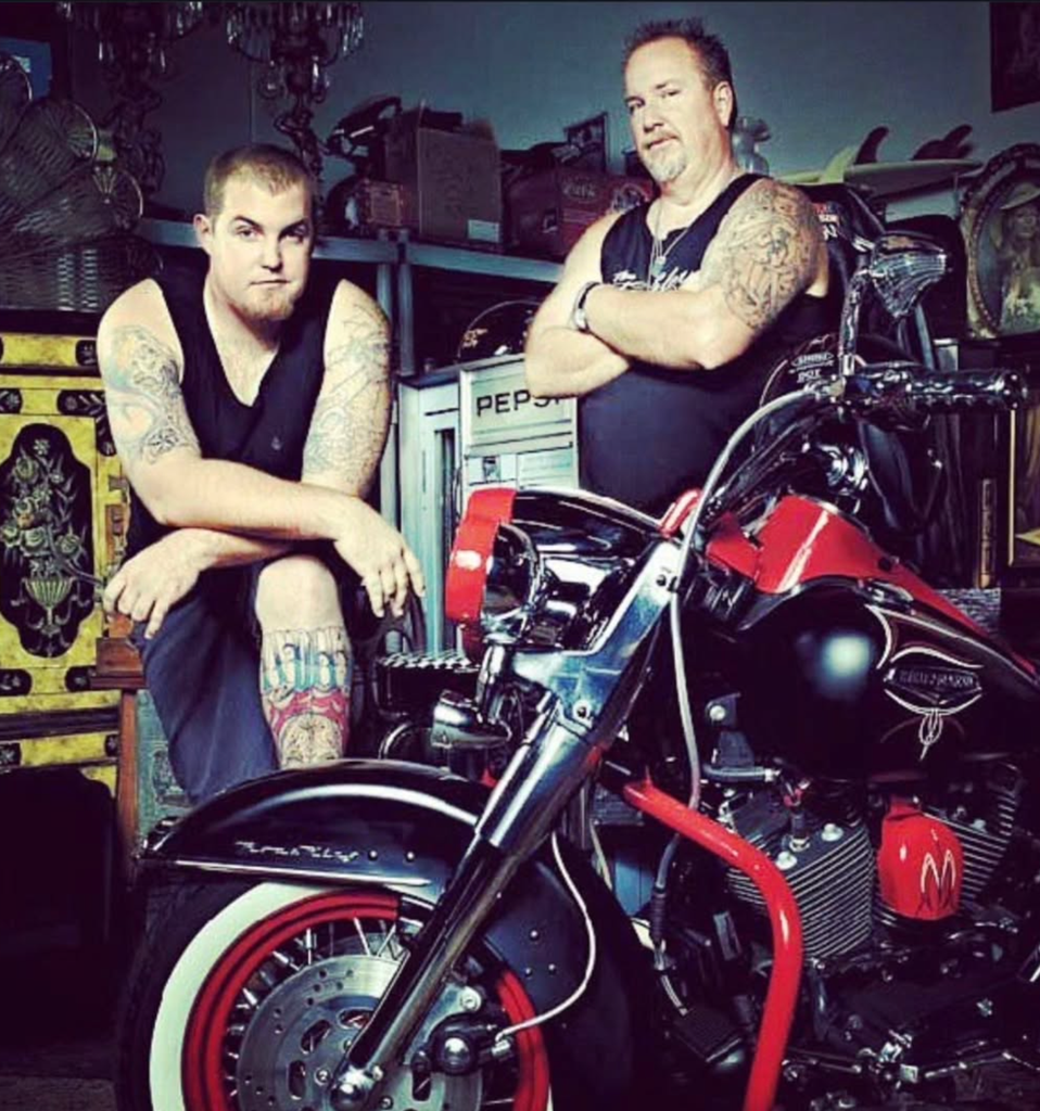 Brandon with his late dad