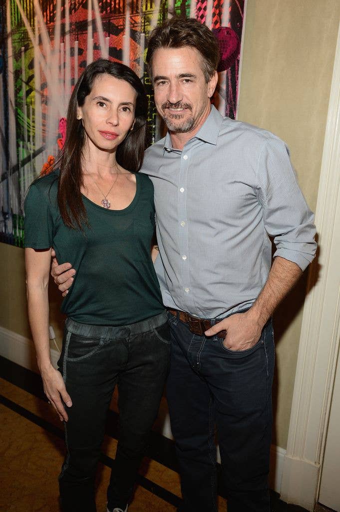 Prima Apollinaare and Dermot Mulroney attend the Maria Bello "Whatever...Love Is Love" Book Party on April 26, 2015 in New York City. 