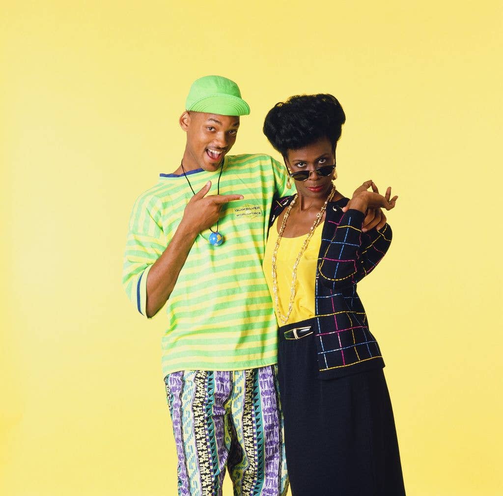 photo of will smith and janet hubert fresh prince of bel air