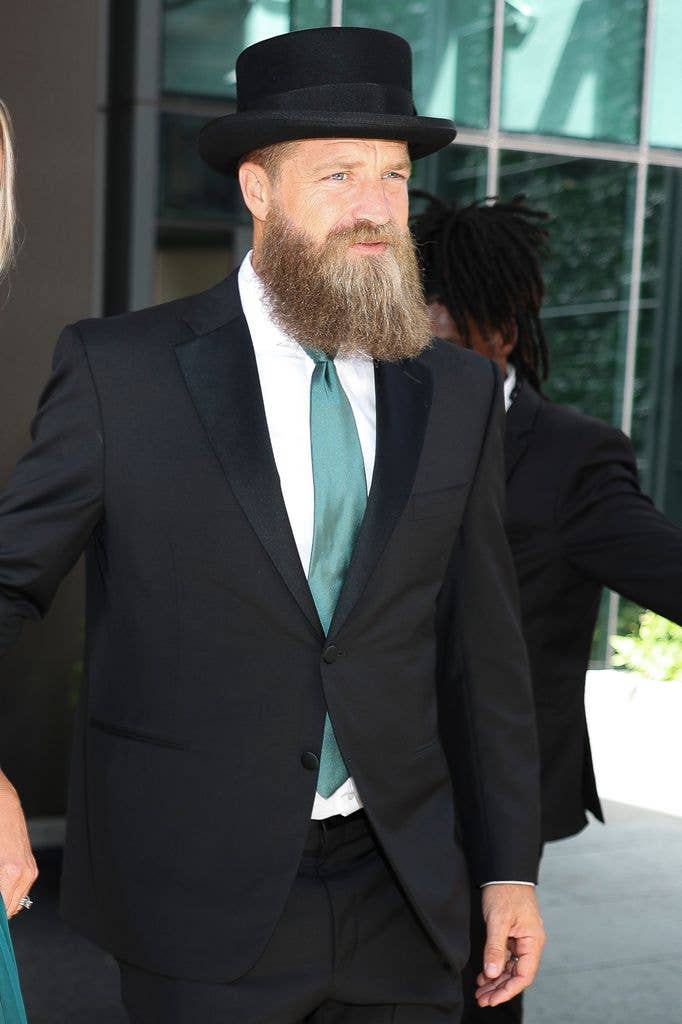 Ryan Fitzpatrick is seen heading to Taylor Swift and Travis Kelce's wedding in NoMad on July 03, 2026 in New York City. (Photo by Aeon/GC Images)