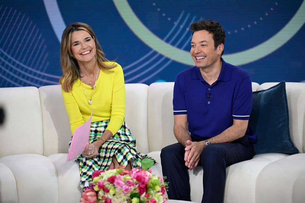 TODAY -- "Wordle" Savanah and Jimmy Fallon announce on the TODAY SHOW -- Pictured: (l-r) Savannah Guthrie, Jimmy Fallon