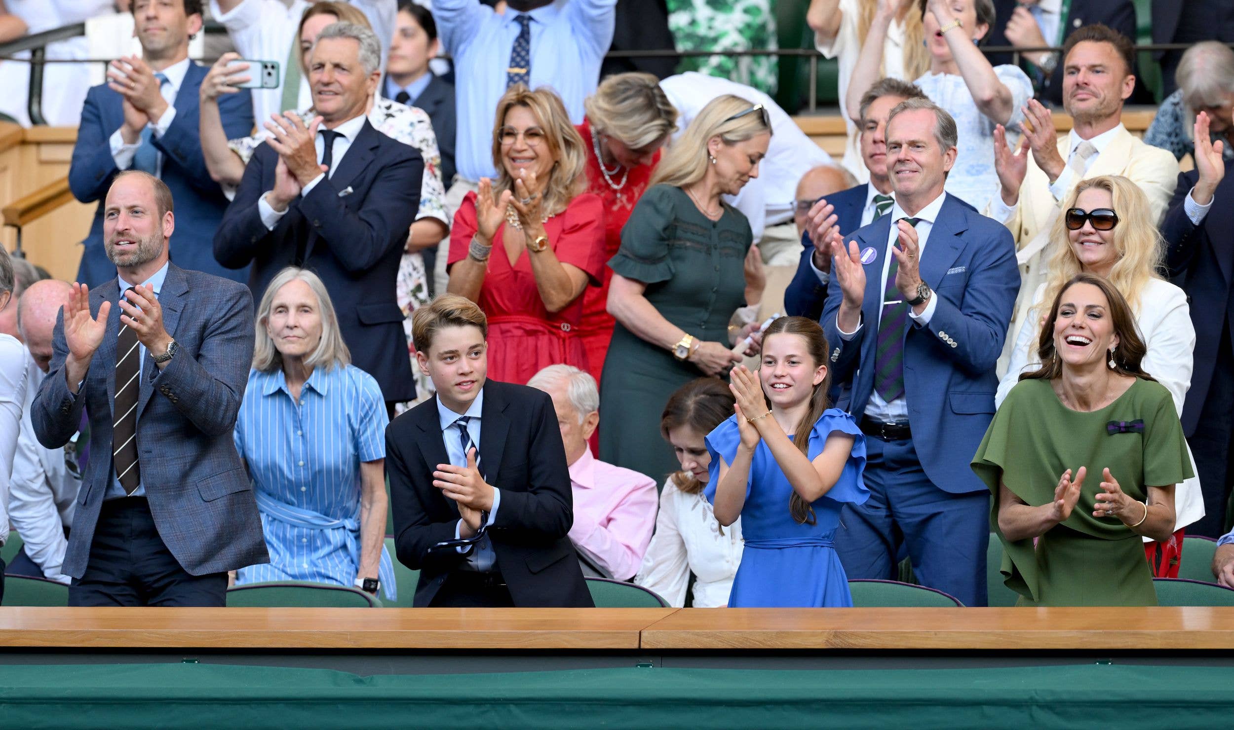 Family fun for the Waleses in the Royal Box at Wimbledon