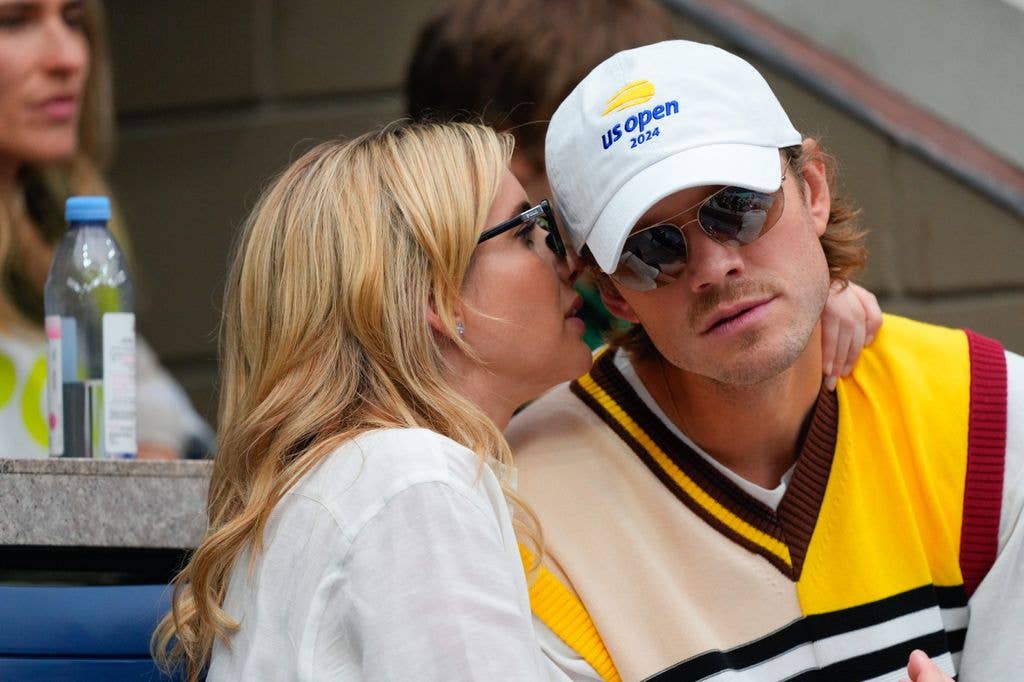 The couple shared an intimate moment at the US Open in 2024