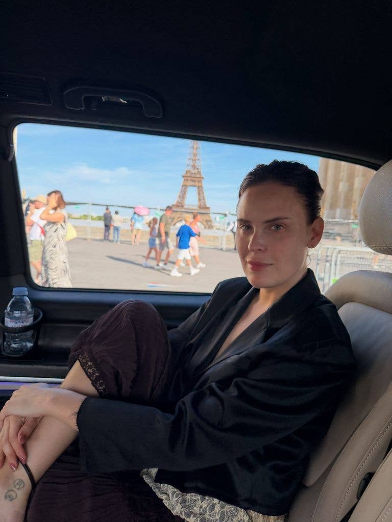 Photo shared by Demi Moore July 2026 of her daughter Tallulah Willis on vacation in Paris