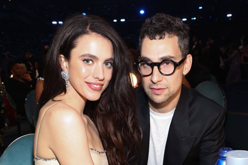 Margaret Qualley and Jack Antonoff attend the 67th Annual GRAMMY Awards at Crypto.com Arena on February 02, 2025 in Los Angeles, California.