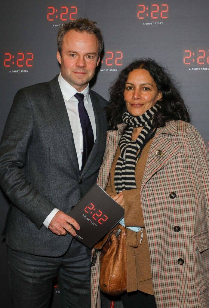 Jamie Glover and Sasha Behar at a premiere