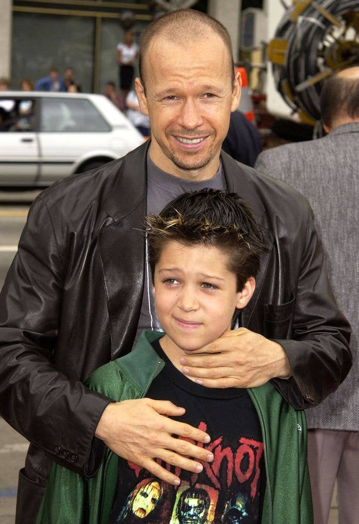Donnie Wahlberg and son Xavier.