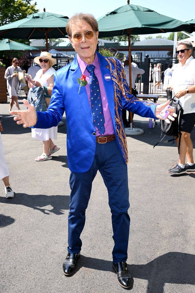 Sir Cliff Richard during day eleven of Wimbledon