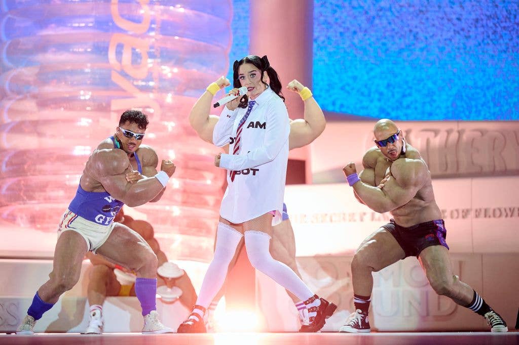 American singer Katy Perry performs onstage during day 3 of Rio Babel Festival 2026 at Auditorio Miguel RÃos on July 05, 2026 in Madrid, Spain.