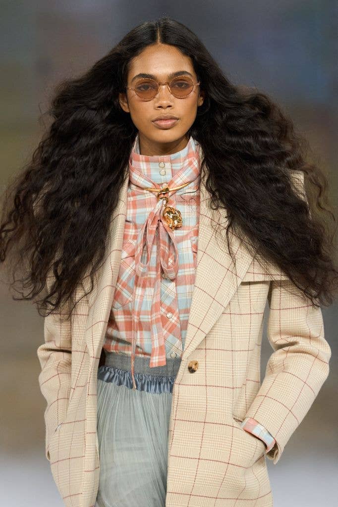 Big hair took centre stage at Chloé's AW26 runway show