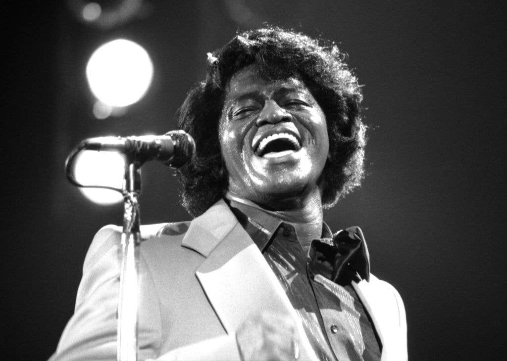 James Brown performing in 1985.