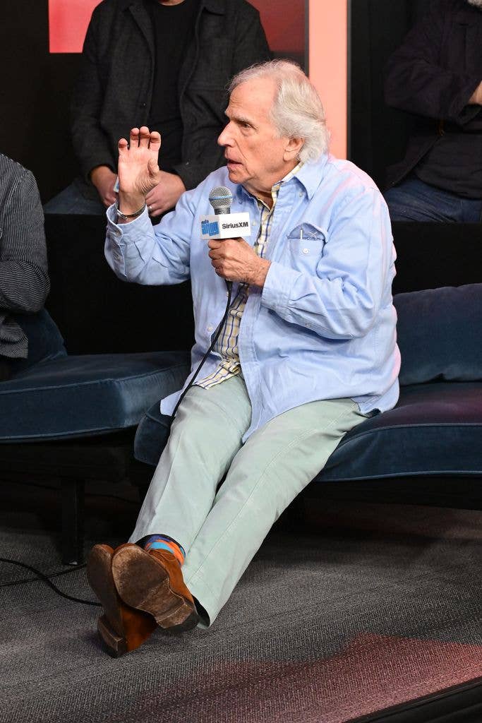 henry winkler speaking microphone