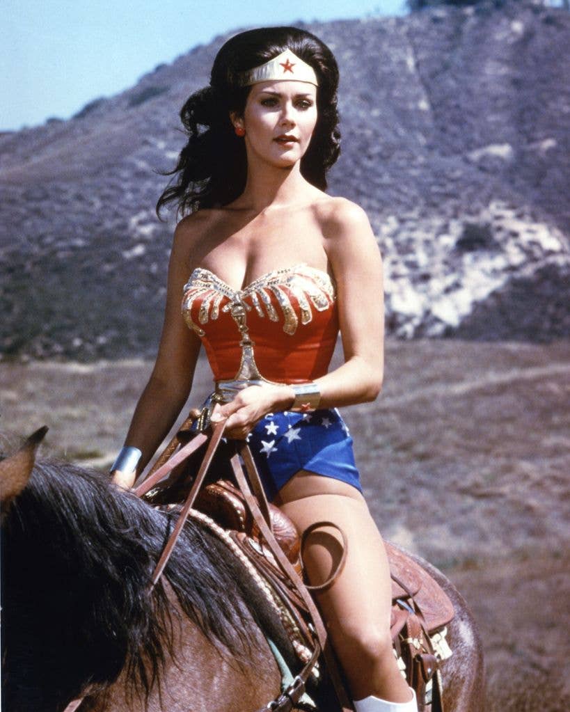 Lynda Carter stars as 'Wonder Woman', circa 1975. 