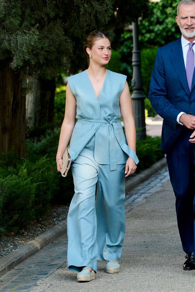 Princess Leonor stuns in powder blue