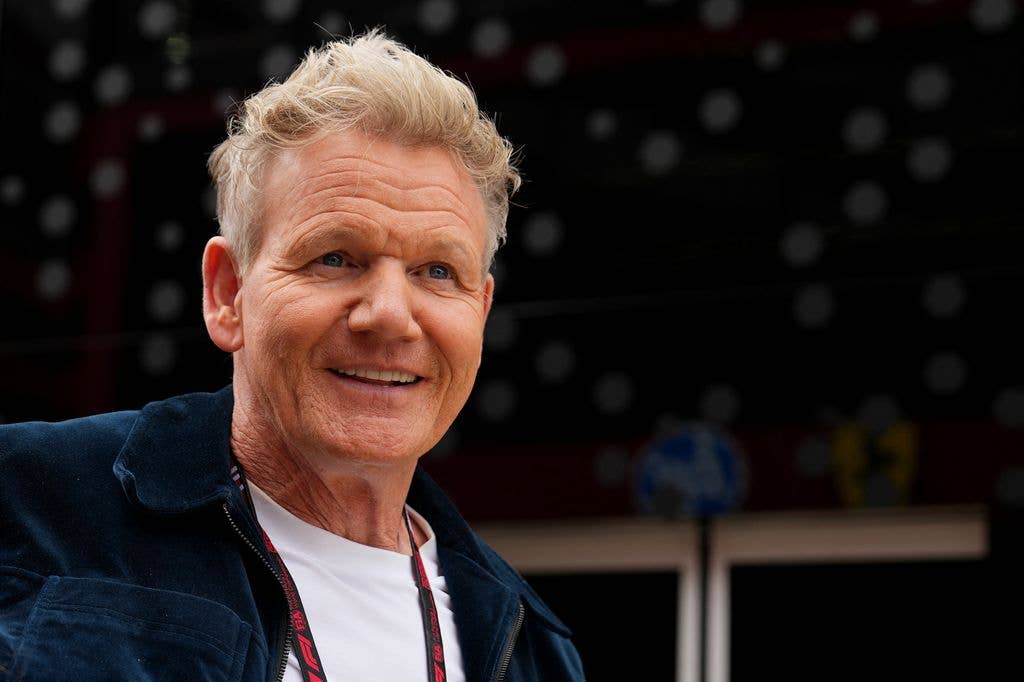 Gordon Ramsay in an F1 paddock