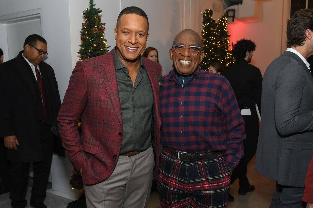 Craig Melvin, Al Roker at the NBC/Hershey Tree Lighting Viewing Party