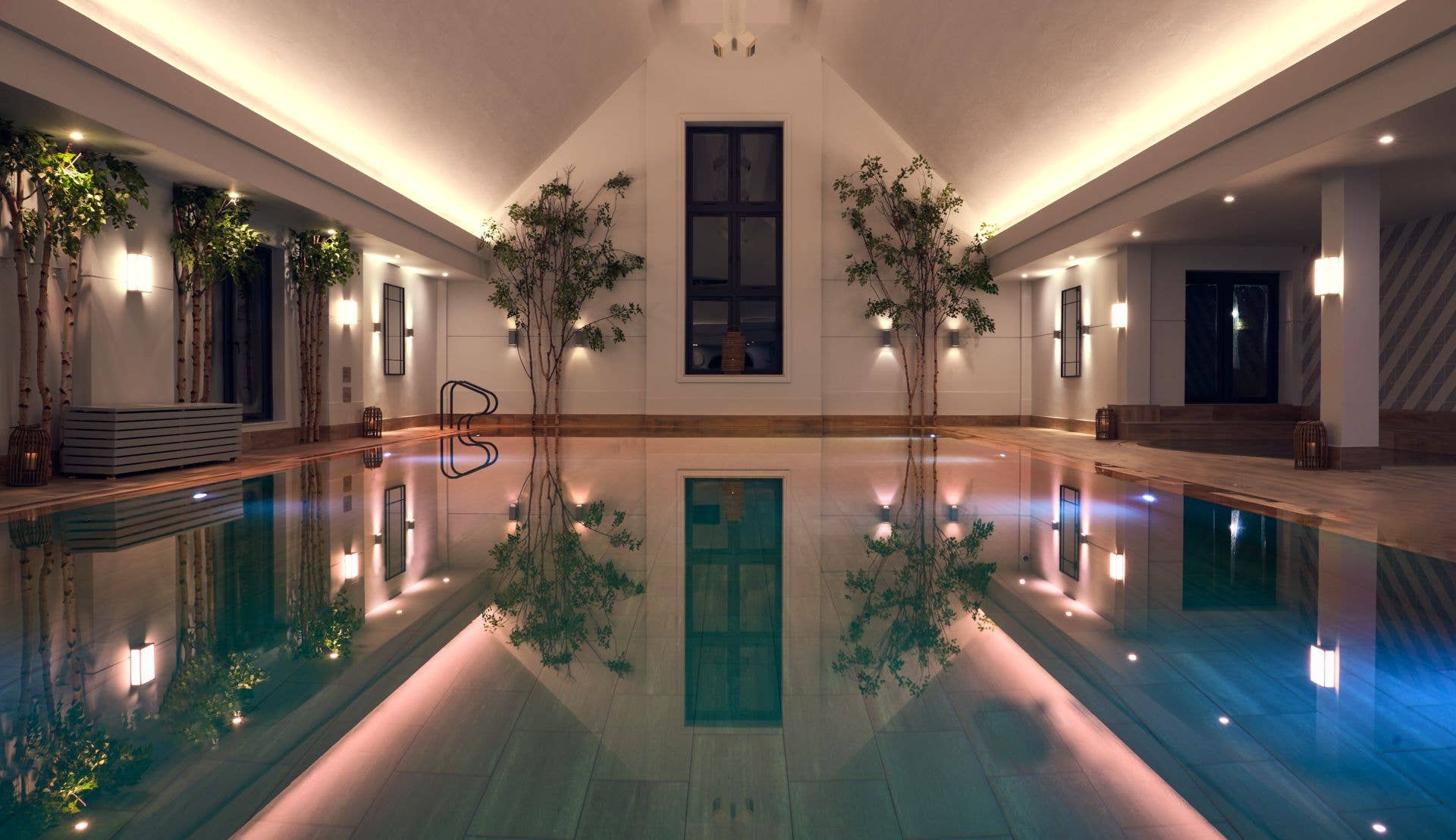 The beautiful indoor pool
