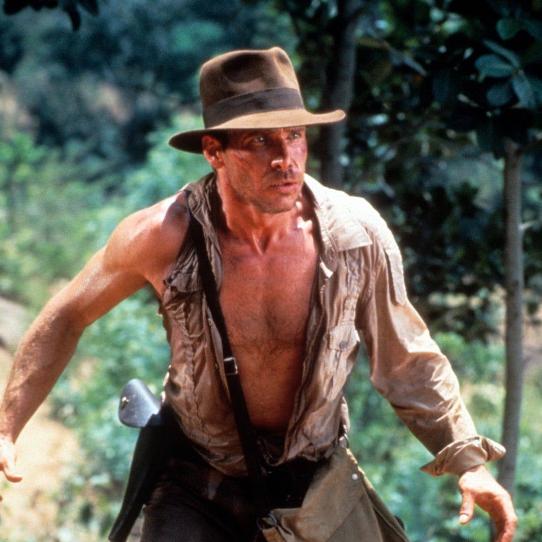 Harrison Ford in a scene from the film 'Indiana Jones And The Temple Of Doom', 1984.