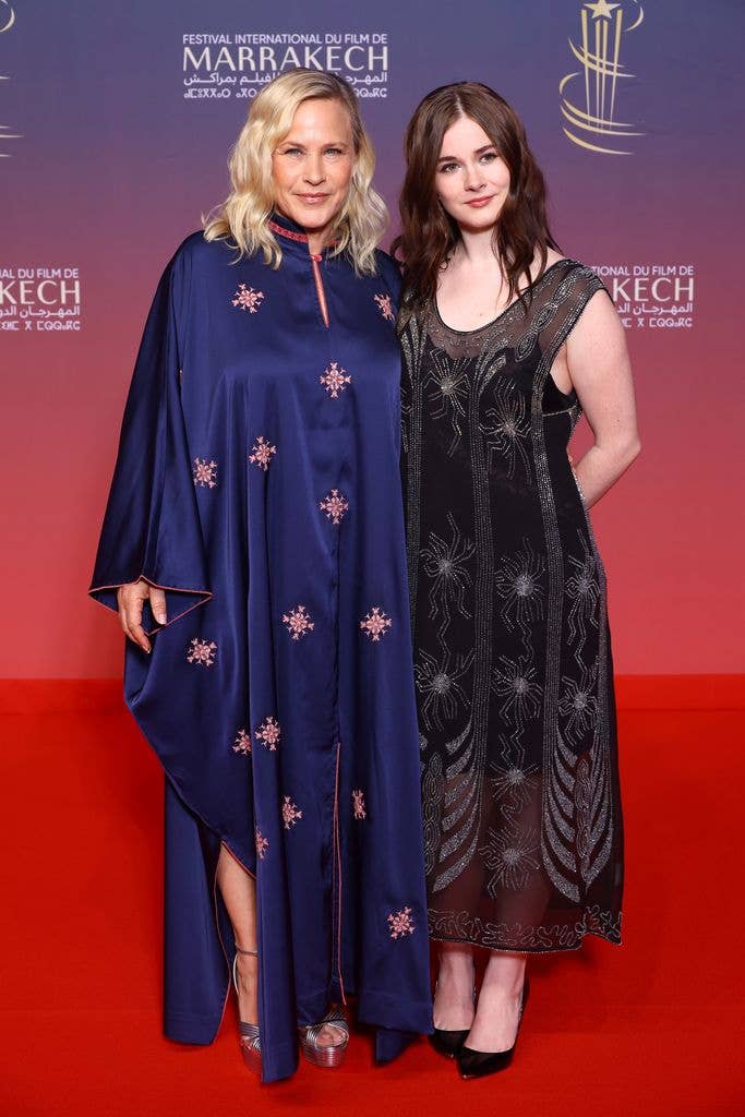 Jury member Patricia Arquette and Harlow Jane attend the Opening Ceremony of 21st Marrakech International Film Festival 