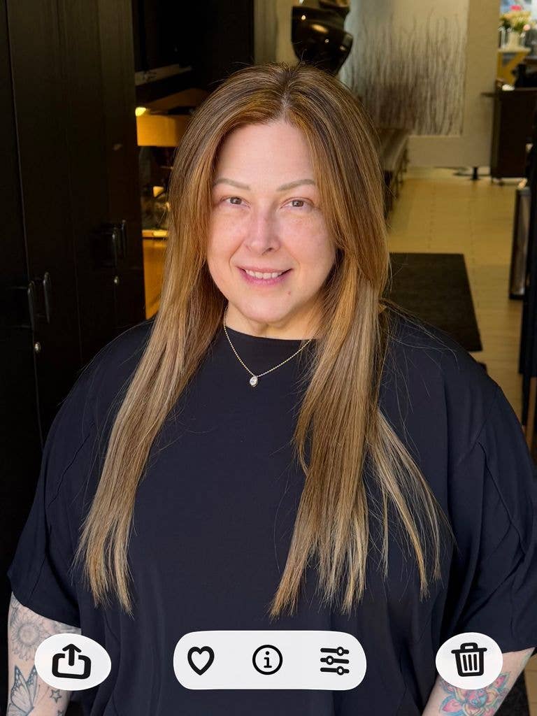 Carnie Wilson shows off her color and extensions from Syndicate Salon