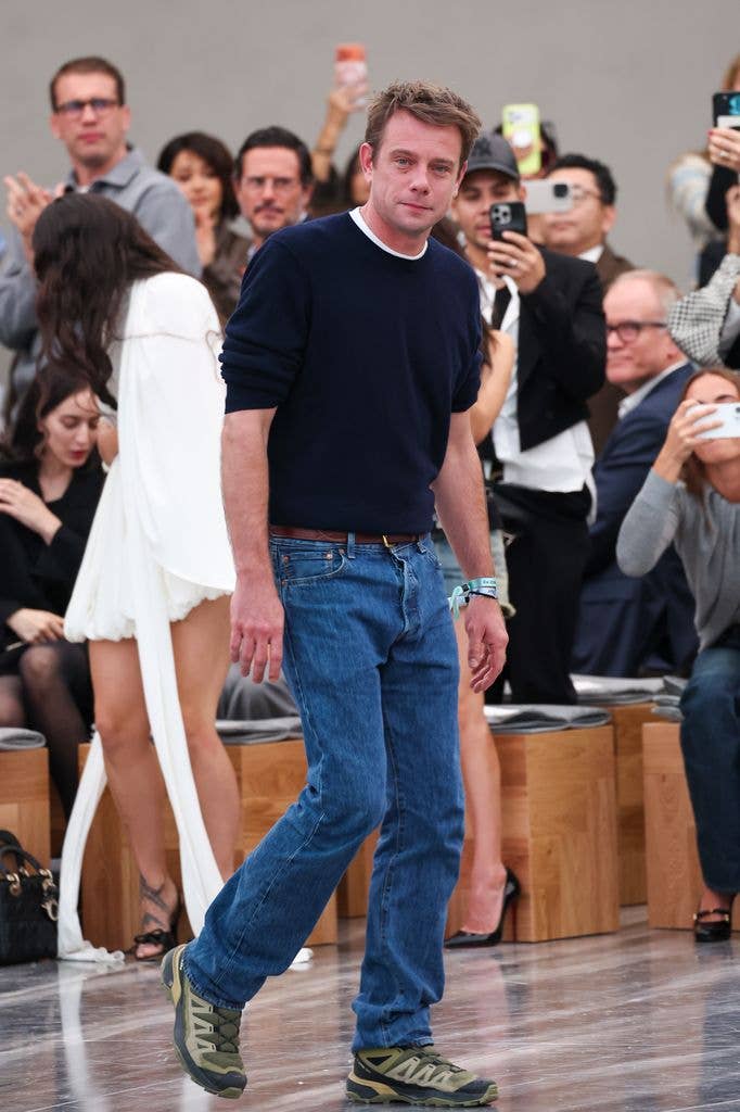 Jonathan Anderson walks the runway during the Christian Dior Womenswear Spring/Summer 2026 show