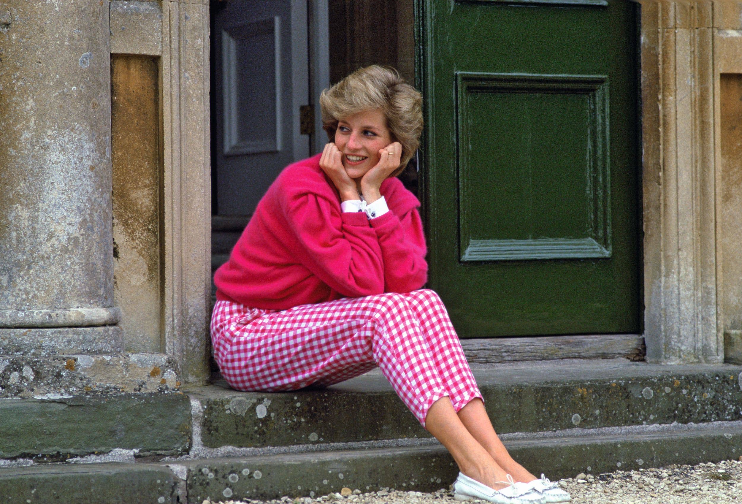 Diana behind the scenes, pictured here at Highgrove