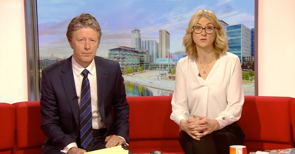 Charlie Stayt and Rachel Burden