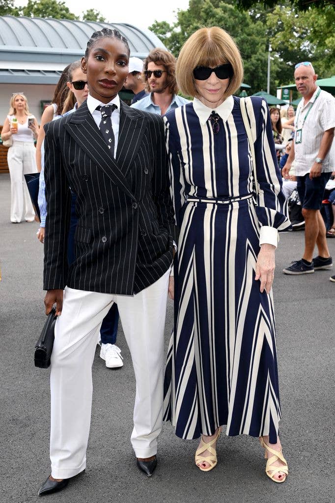 Michaela Coel and Anna Wintour 